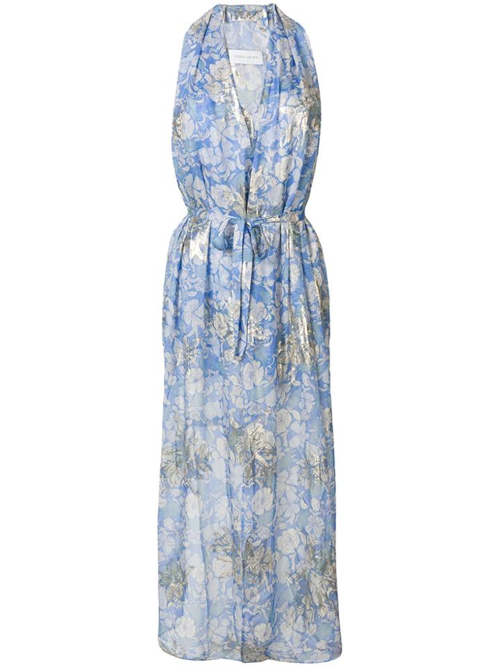 Christian Wijnants Taava Floral High-low Top - Blue