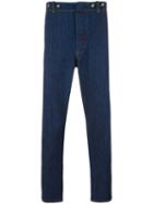Ermanno Gallamini Straight Jeans, Men's, Size: Large, Blue, Cotton