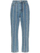 Xu Zhi Exposed Seam Straight-leg Jeans - Blue
