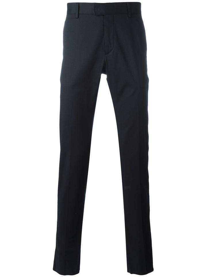 Les Hommes - 'pantalone' Trousers - Men - Cotton/polyamide/spandex/elastane - 44, Black, Cotton/polyamide/spandex/elastane