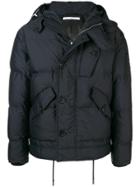 Givenchy Logo Embroidered Padded Jacket - Blue