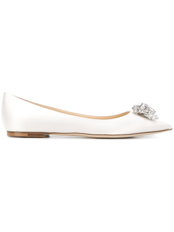 Jimmy Choo Alina Ballerina Shoes - Nude & Neutrals