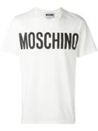 Moschino Logo Print T-shirt, Men's, Size: Small, White, Cotton