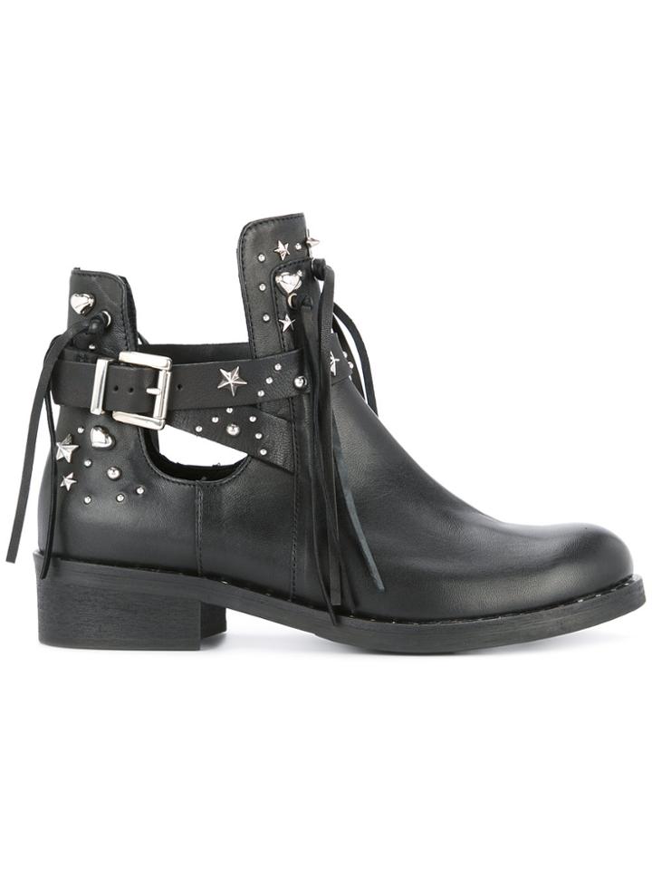 Marc Cain Studded Ankle Boots - Black