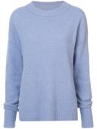 Tibi Cozy Round Neck Jumper - Blue
