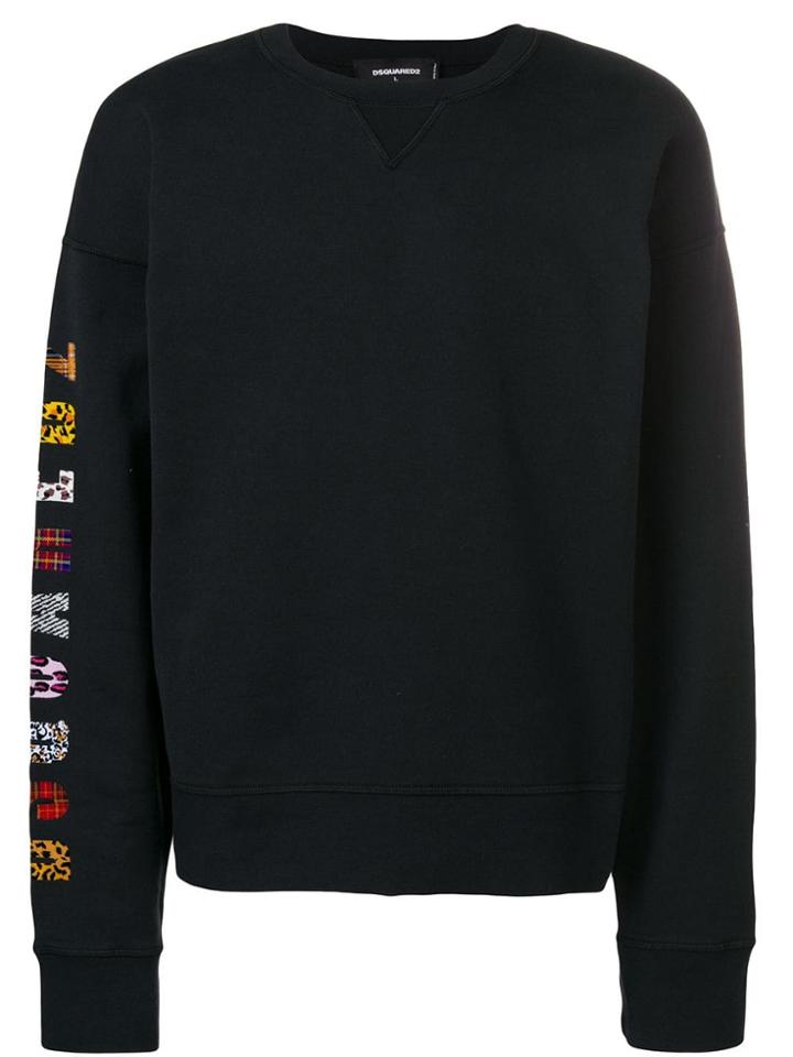 Dsquared2 Sleeve Logo Sweatshirt - Black