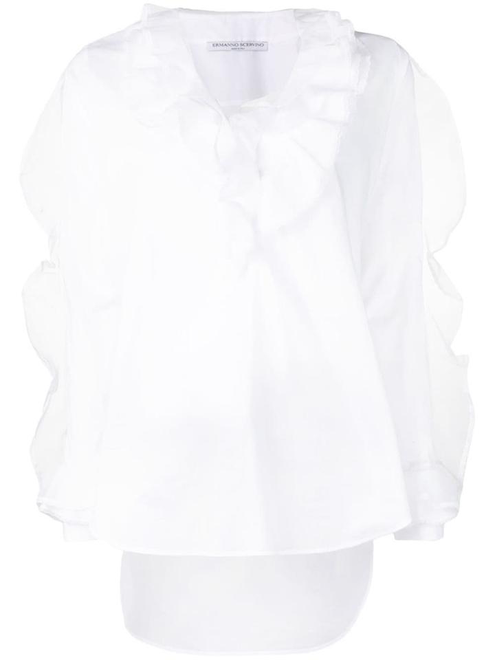 Ermanno Scervino Ruffle-trim Blouse - White