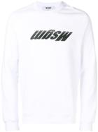 Msgm Logo Graphic Sweatshirt - White