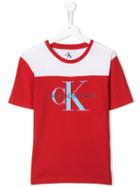 Calvin Klein Kids Logo Print T-shirt - Red