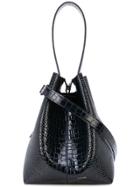 Cushnie Snakeskin Effect Bag - Blue