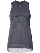 Adidas By Stella Mccartney Perforated Sports Tank - Blue