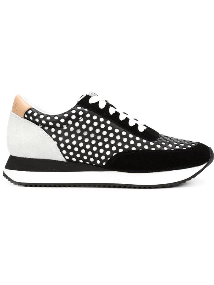 Loeffler Randall Rio Sneakers, Women's, Size: 8.5, Black, Suede/rubber