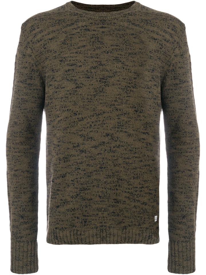 Cp Company Melange Sweater - Green