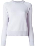 T By Alexander Wang Crew Neck Sweater, Women's, Size: Xs, Blue, Cashmere/wool