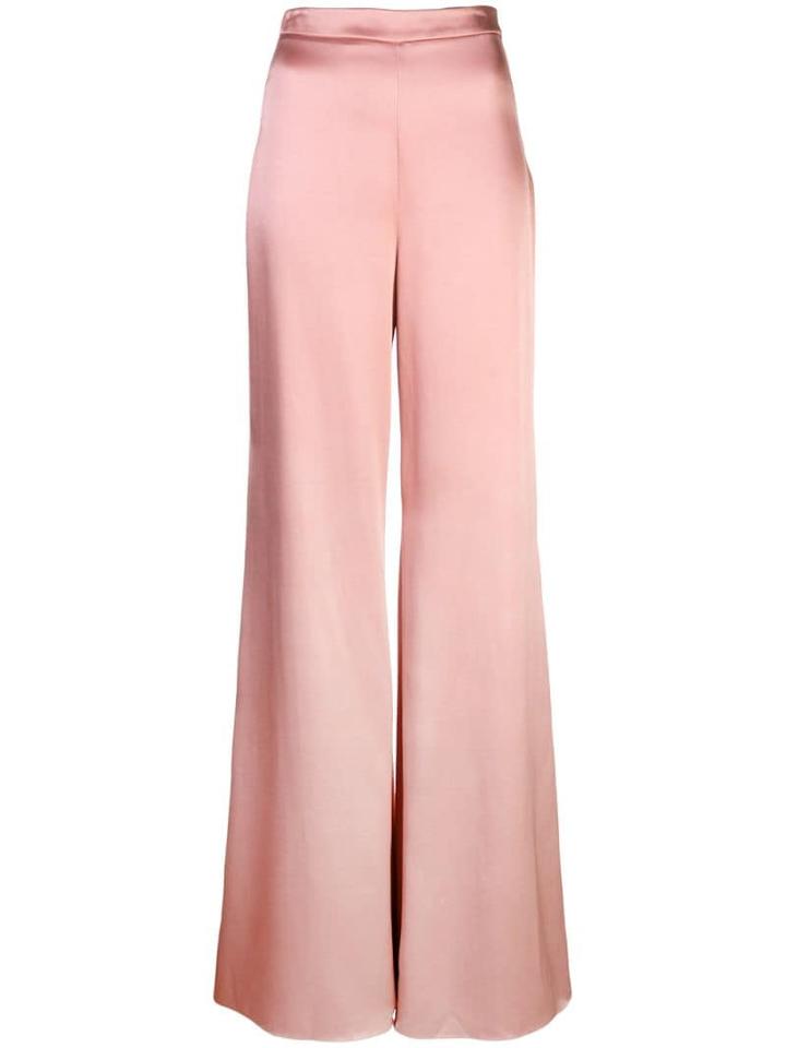 Cushnie Satin Palazzo Pants - Pink