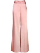 Cushnie Satin Palazzo Pants - Pink