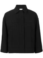 Toteme - Concealed Button Cropped Jacket - Women - Polyamide/polyester/wool - S, Black, Polyamide/polyester/wool
