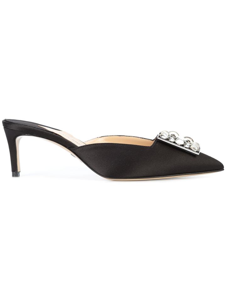 Paul Andrew Gem Embellished Pumps - Black