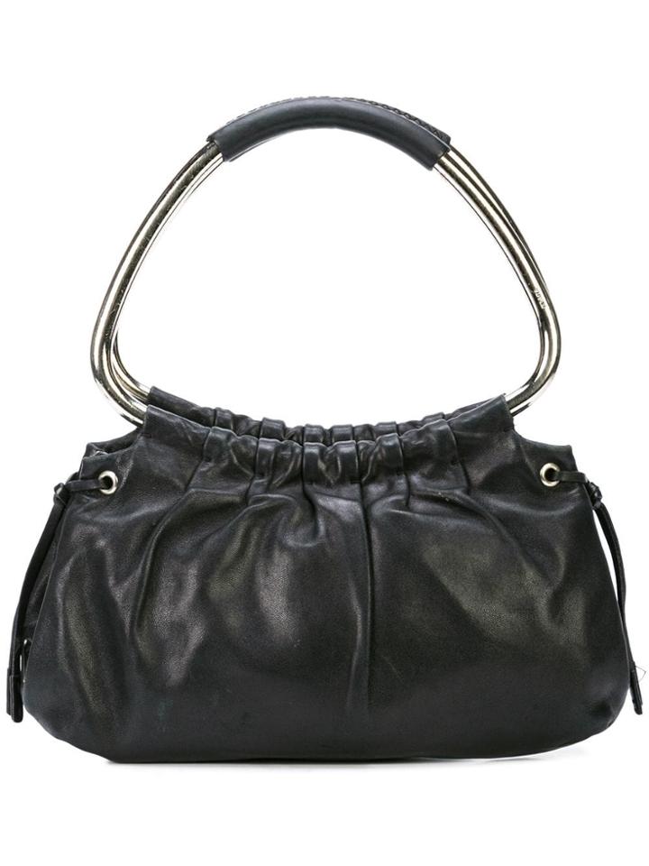Prada Vintage Prada Silver Metal Drawstring Small Party Evening