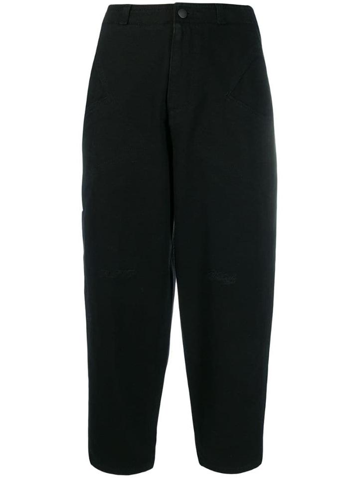 Philosophy Di Lorenzo Serafini Loose Fit Cropped Jeans - Black