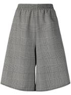 Mm6 Maison Margiela Prince Of Wales Check Shorts - Black