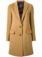 Loveless Mid-length Single Breasted Coat, Women's, Size: 34, Brown, Nylon/cupro/wool
