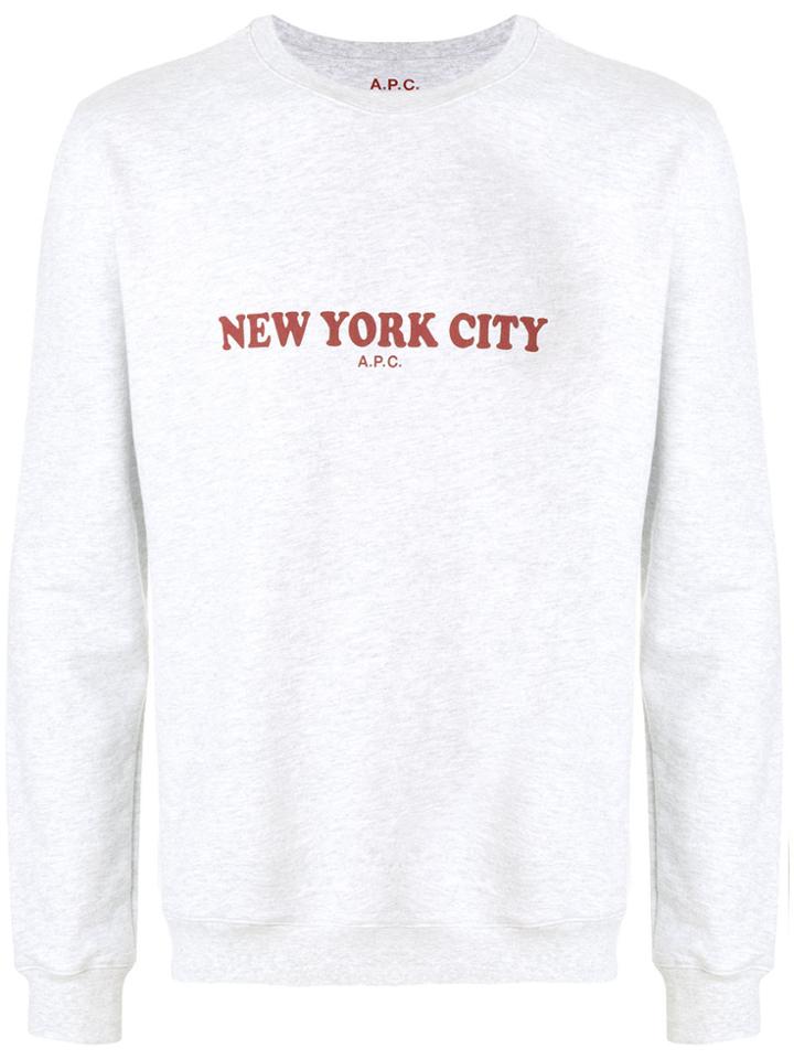 A.p.c. New York City Sweater - Grey