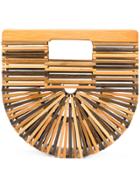 Cult Gaia Mini Ark Clutch - Brown