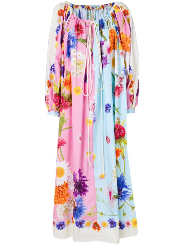 Natasha Zinko Oversized Floral Dress - Multicolour