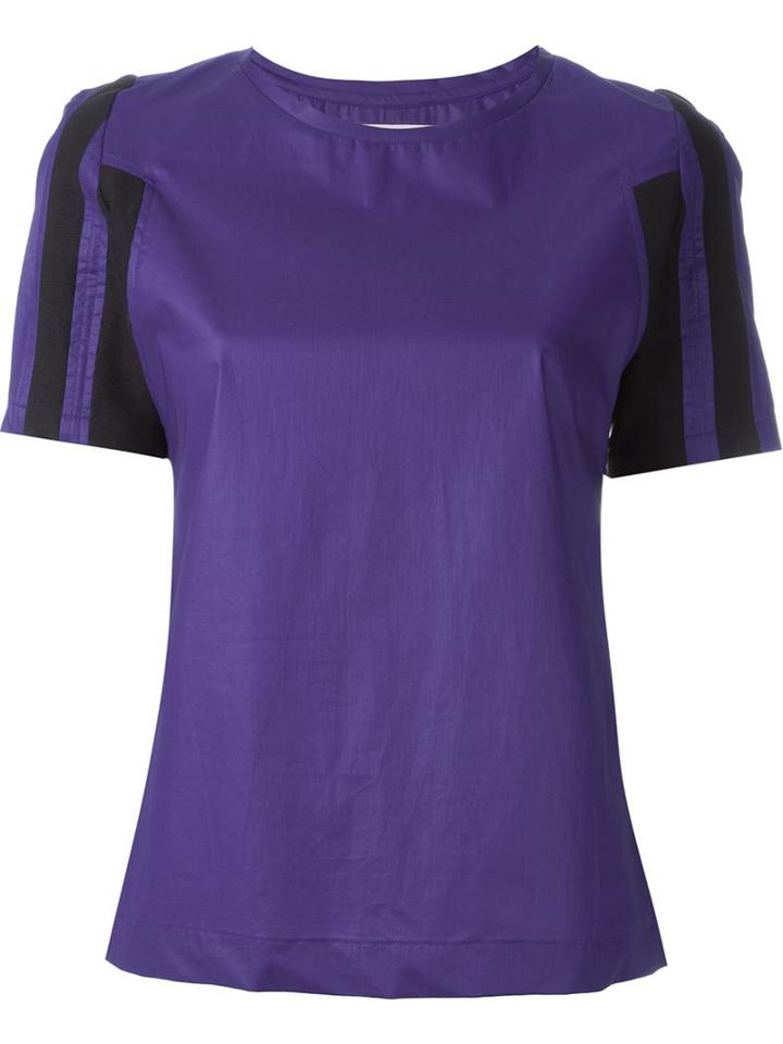 A.f.vandevorst '161 Album' Top, Women's, Size: 36, Pink/purple, Cotton/polyurethane