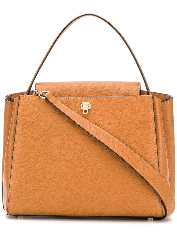 Valextra Brera Tote Bag - Brown