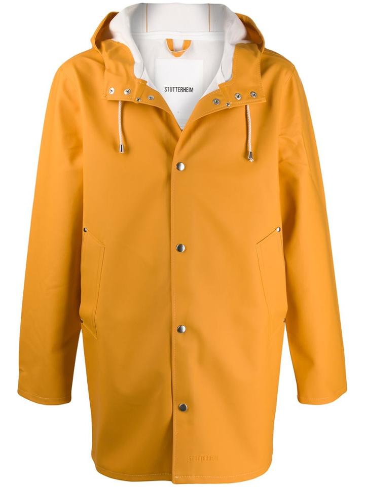 Stutterheim Stockholm Hooded Raincoat - Yellow