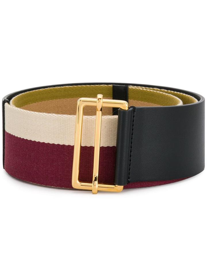 Marni Striped Belt - Black