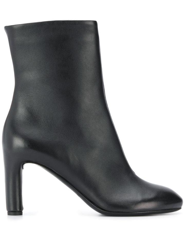 Del Carlo Mid Length Zip Boot - Black