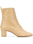 By Far Lada Ankle Boots - Nude & Neutrals