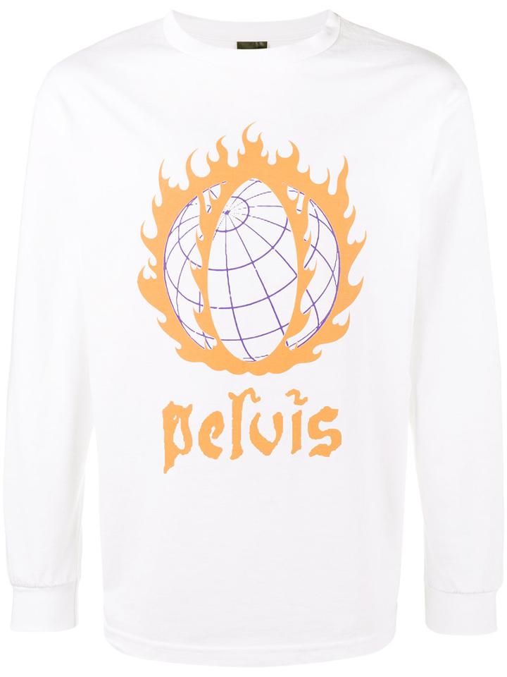 Pelvis - White Global Meltdown T Shirt - Men - Cotton - M, Cotton