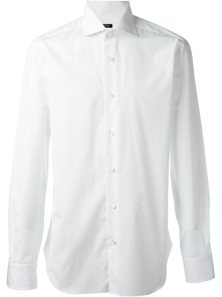 Barba Classic Shirt, Men's, Size: 45, White, Cotton