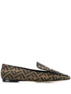 Fendi Ff Motif Ballerinas - Brown