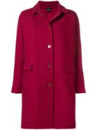 Aspesi Single Breasted Coat - Red