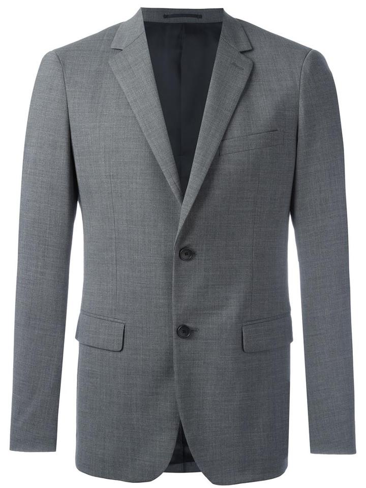 Theory - 'wellar Hc' Blazer - Men - Polyester/spandex/elastane/cupro/virgin Wool - 38, Grey, Polyester/spandex/elastane/cupro/virgin Wool
