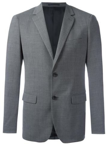 Theory - 'wellar Hc' Blazer - Men - Polyester/spandex/elastane/cupro/virgin Wool - 38, Grey, Polyester/spandex/elastane/cupro/virgin Wool