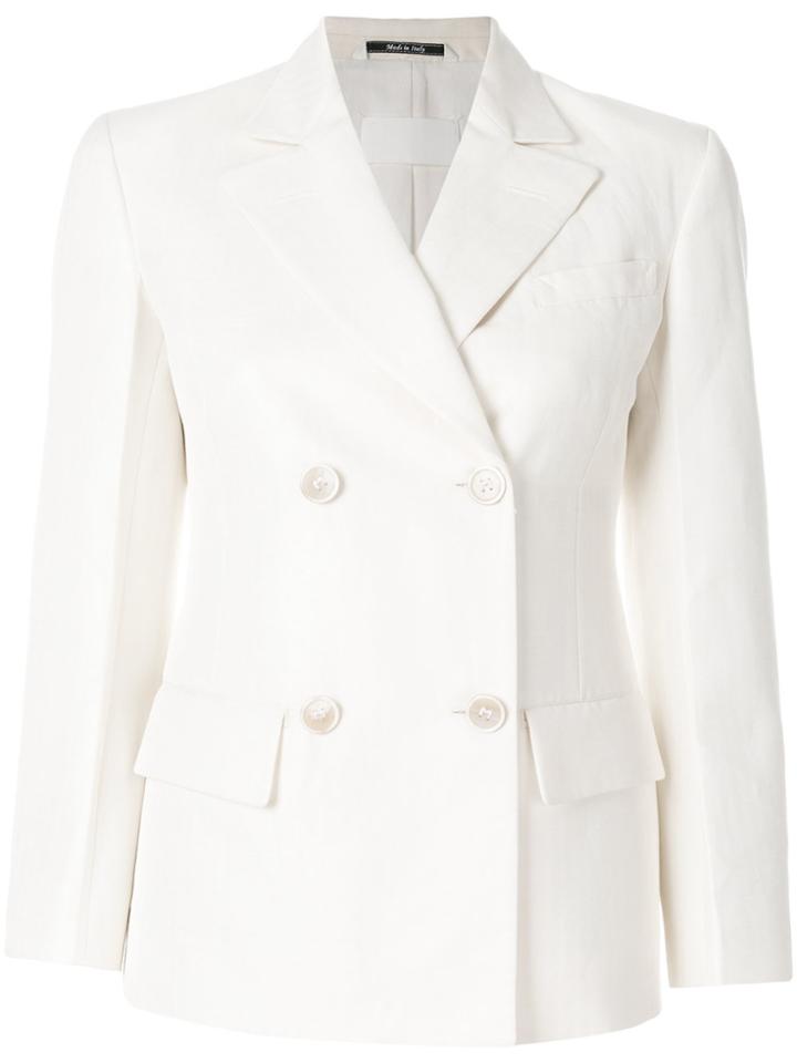 Maison Margiela Double-breasted Boxy Blazer - White