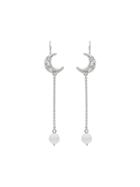 Miu Miu Pearl Pendant Earrings - Silver