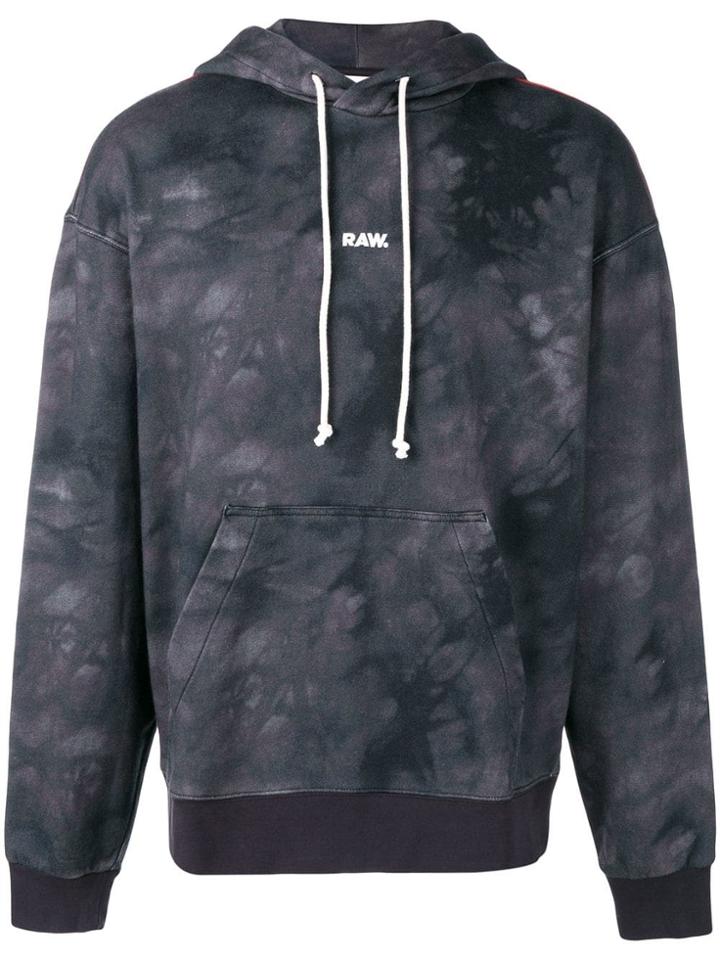 G-star Raw Research Jaden Smith Collab Logo Print Hoodie - Black