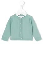 Burberry Kids - Check Cuff Knitted Cardigan - Kids - Cotton - 9 Mth, Green