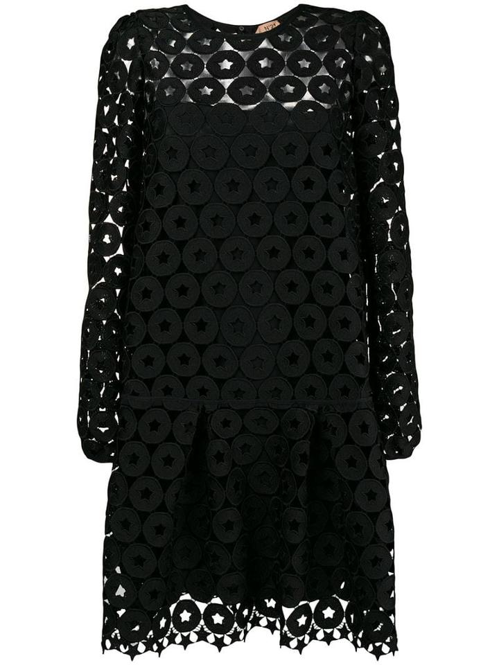 Nº21 Star Cut-out Dress - Black