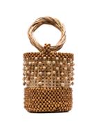 Rosantica Cora Beaded Bucket Bag - Neutrals