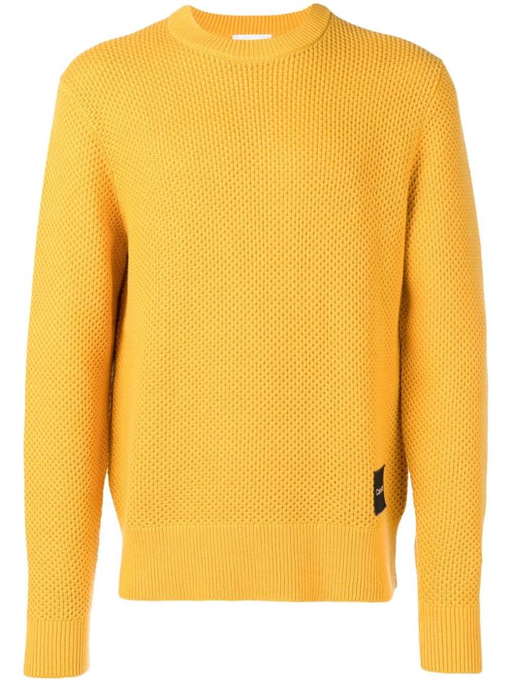 Calvin Klein 205w39nyc Structured Jersey Sweater - Yellow
