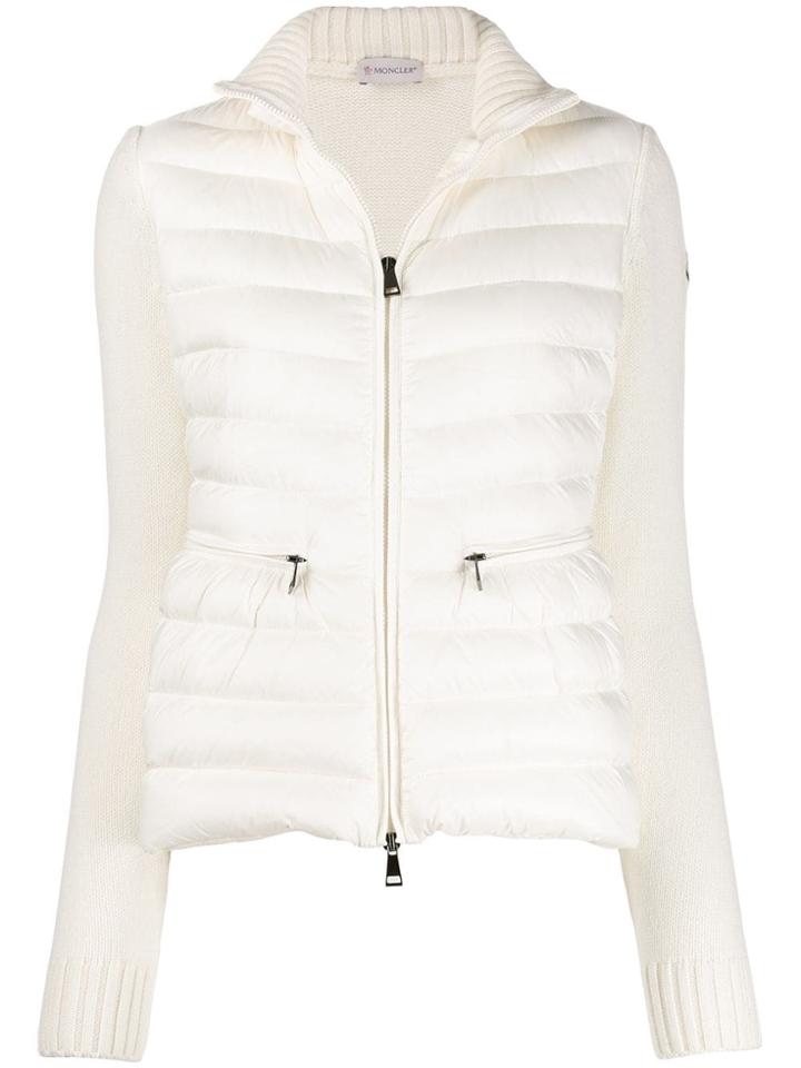 Moncler Funnel Neck Padded Jacket - White