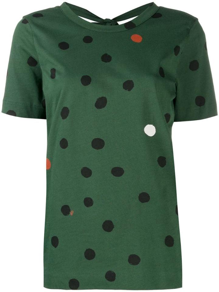 Chinti & Parker Polka Dot T-shirt - Green